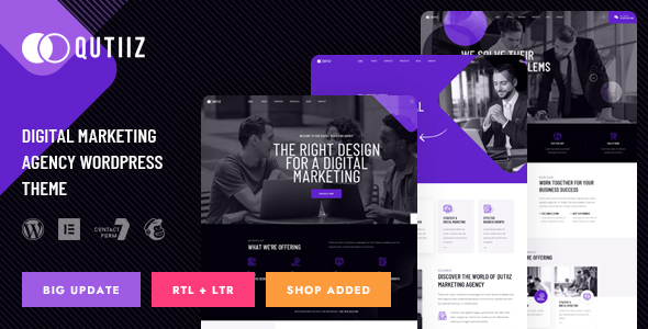 Qutiiz - Digital Marketing Agency WordPress Theme icon