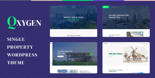 Qxygen - Single Property WordPress Theme icon