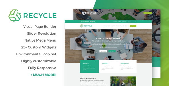 Recycle - Environmental & Green Business WordPress Theme icon
