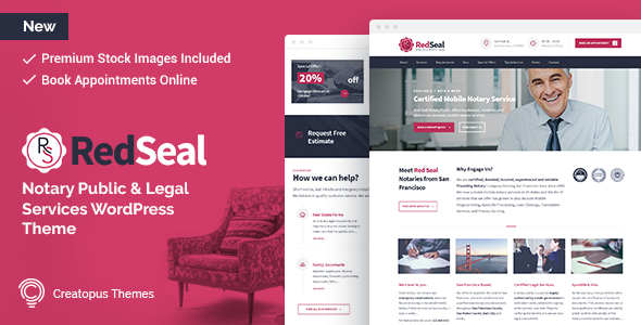 RedSeal - Notary Public and Legal Services WordPress Theme icon