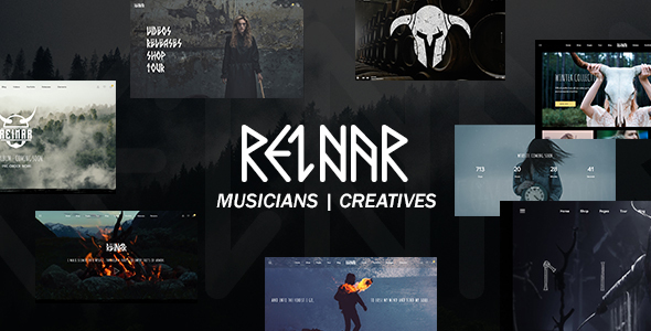 Reinar - A Nordic Inspired Music and Creative WordPress Theme icon