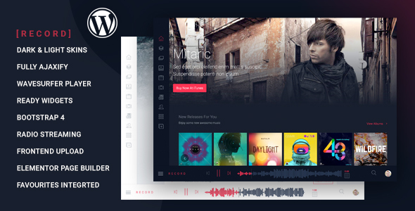 Rekord - Ajaxify Music - Events - Podcasts Multipurpose WordPress Theme icon