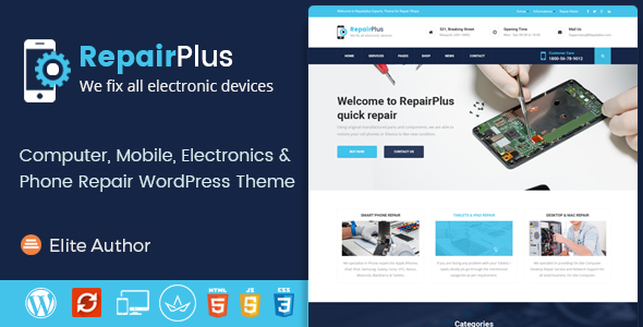 Repair Plus - Electronics and Phone WordPress Theme icon