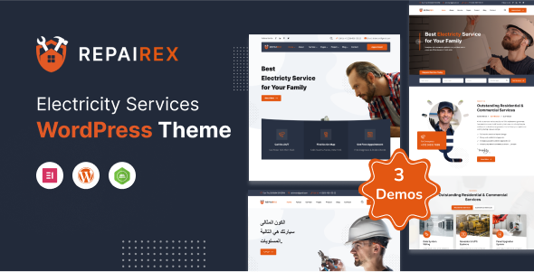 Repairex - Electricity Services WordPress Theme icon
