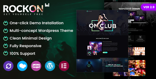Rockon - Night Club WordPress Theme With AI Content Generator icon