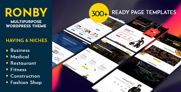 Ronby | 6 Niche Business Multi-Purpose WordPress Theme icon