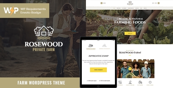 Rosewood | Eco Organic Farming Agricultural WordPress Theme icon