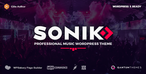 SONIK: Responsive Music Wordpress Theme for Bands, Djs, Radio Stations, Singers, Clubs and Labels. icon