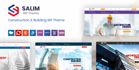 Salim - Construction and Building WordPress Theme icon