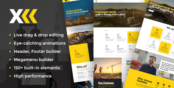 Samatex - Industrial WordPress Theme + Woocommerce icon