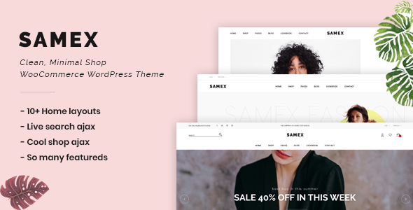 Samex - Clean, Minimal Shop WooCommerce WordPress Theme icon