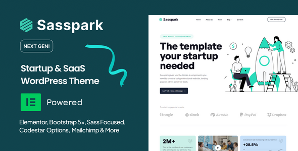 Sasspark - Startup WordPress Theme icon