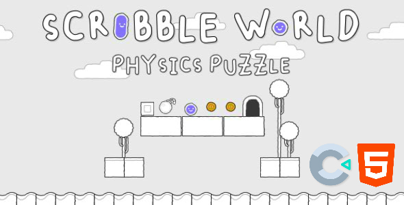 Scribble World Physics Puzzle HTML5 Game - Construct 3 icon