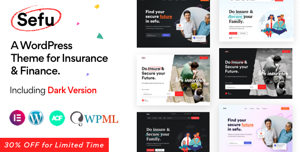 Sefu - Insurance & Finance WordPress Theme icon