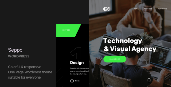 Seppo - Corporate One Page WordPress Theme icon