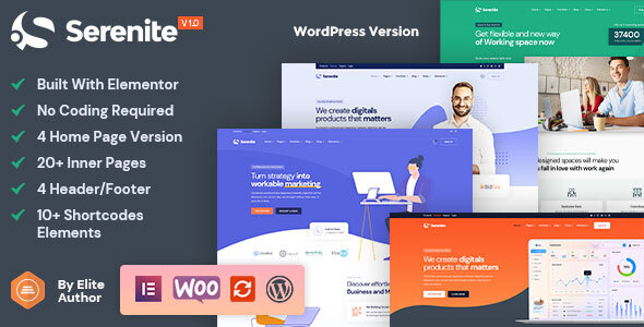 Serenite - Startup & SaaS WordPress Theme icon