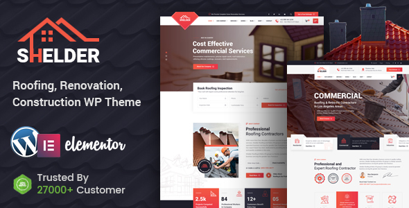 Shelder - Roofing Services WordPress Theme + RTL icon
