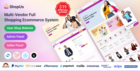 ShopUs - Laravel Multivendor Fashion eCommerce Website icon