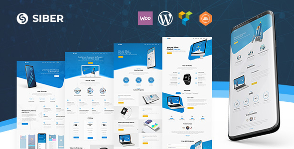 Siber - SaaS, Software & Mobile App WordPress icon