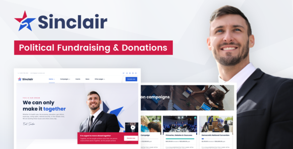 Sinclair - Political Fundraising & Donations WordPress Theme icon