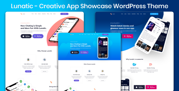Software Service Lunatic - App Landing Theme icon