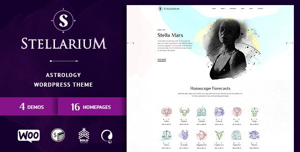 Stellarium – Horoscope and Astrology WordPress Theme icon