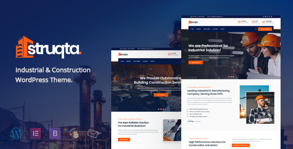 Struqta - Industrial & Construction Elementor WordPress Theme icon
