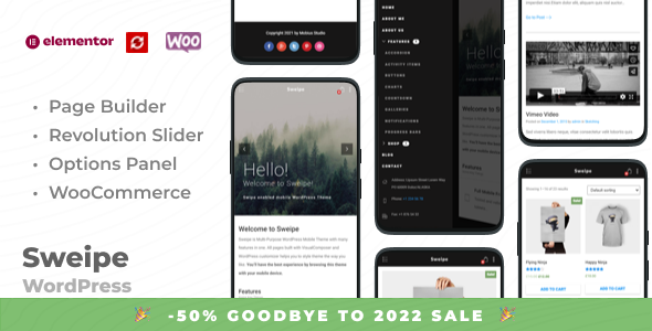 Sweipe - Responsive WordPress Mobile Theme icon