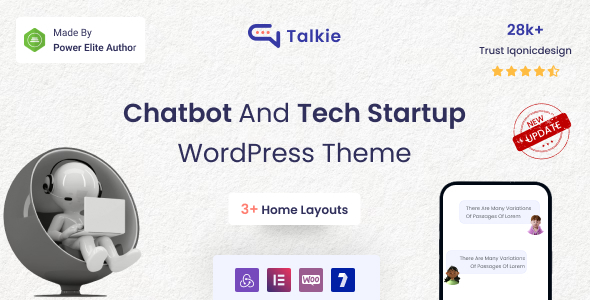 Talkie - Chatbot and Tech Startup WordPress Theme icon