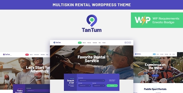 TanTum | Car, Scooter, Boat & Bike Rental Services WordPress Theme icon