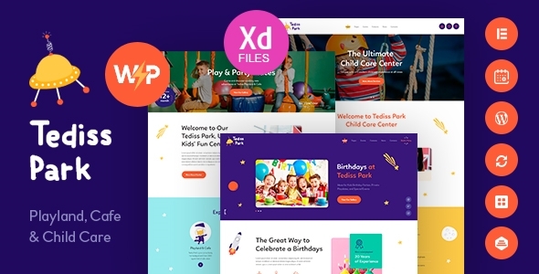 Tediss | Play Area & Child Care Center WordPress Theme icon
