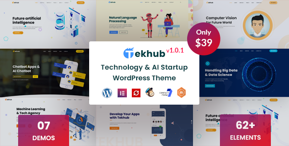 Tekhub - Multipurpose AI Startup WordPress Theme icon