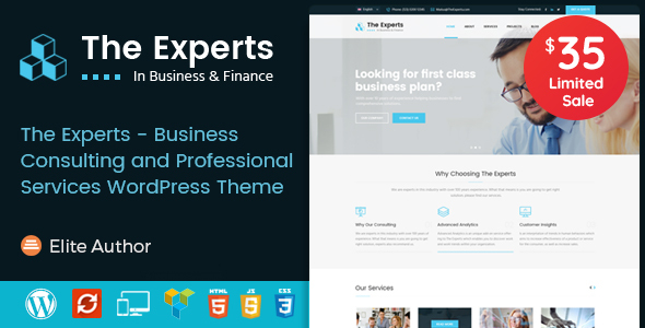 The Experts - Business Consulting and Professional Services WordPress Theme icon