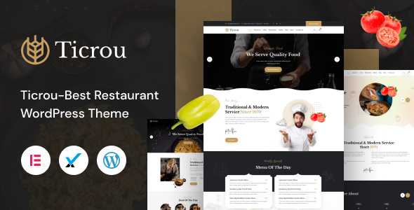 Ticrou - Restaurant WordPress Theme icon