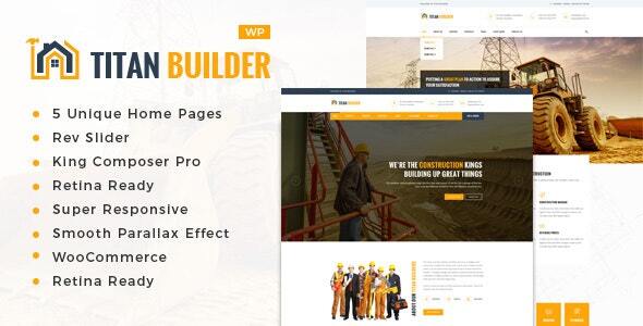 Titan Builders : Construction WordPress Theme icon