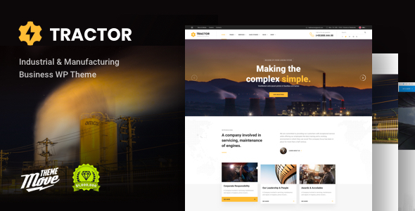 Tractor - Industrial, Industry & Manufacturing WordPress Theme icon