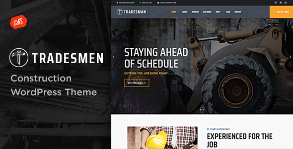 Tradesmen - Construction WordPress Theme icon