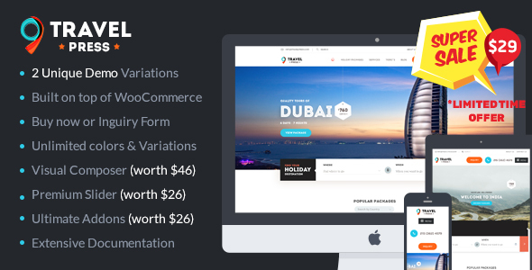 Travel Agency WordPress Theme icon