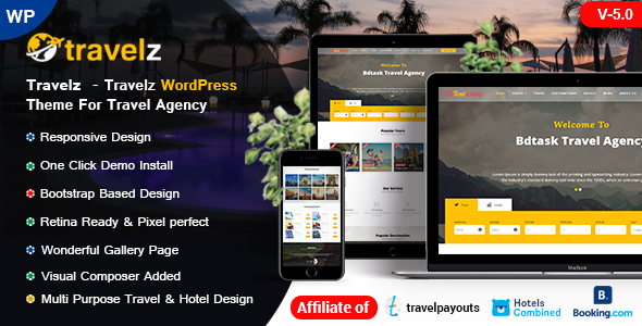 Travelz - WordPress Theme for Tour Agency icon