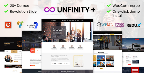 Unfinity - One page WordPress icon