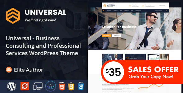 Universal - Business Consulting and Professional Services WordPress Theme icon
