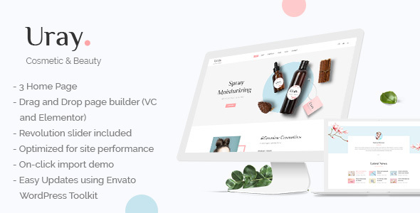 Uray | Cosmetic & Beauty Shop WordPress WooCommerce Theme icon