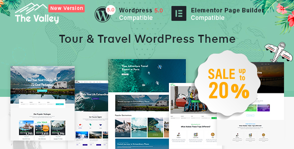 Valley - Tour & Travel Agency WordPress Theme icon