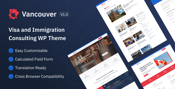 Vancouver - Canada Immigration WordPress Theme with Points Calculators icon