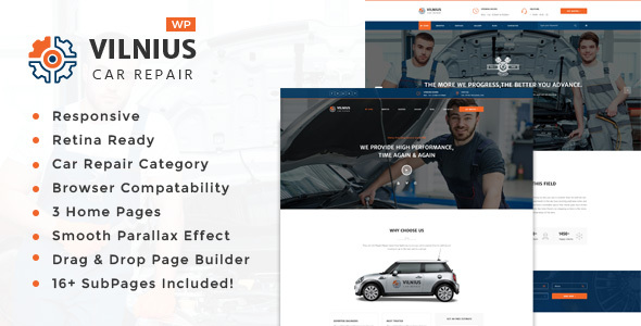 Vilnius - Auto Mechanic Repair WordPress Theme icon