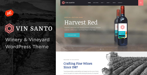 Vin Santo - Winery & Vineyard Theme icon