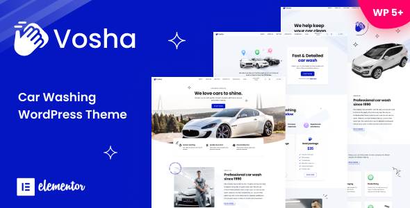Vosha - Car Washing & Cleaning WordPress Theme icon