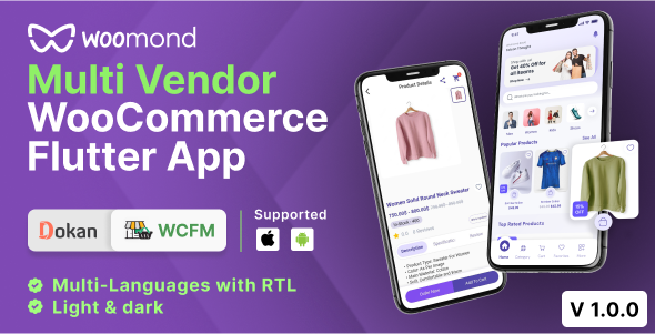 WooMond WooCommerce - Flutter eCommerce Mobile App image