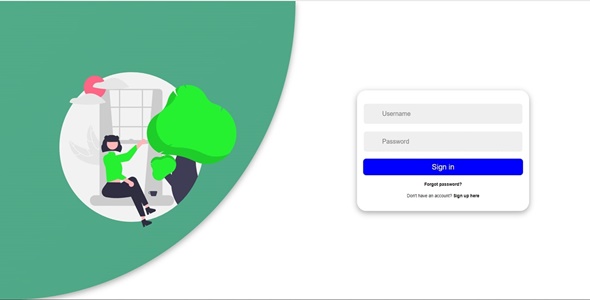 Animated Login and Register Form icon