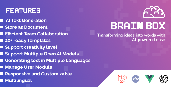 Brain Box - AI Writing Assistant and Content Creator icon